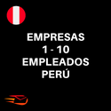 Base de datos Empresas con 1 a 10 empleados Perú (12.400 contactos)