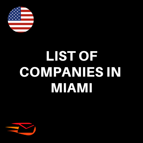 Lista de empresas em MIAMI, EUA | 290.000 contatos