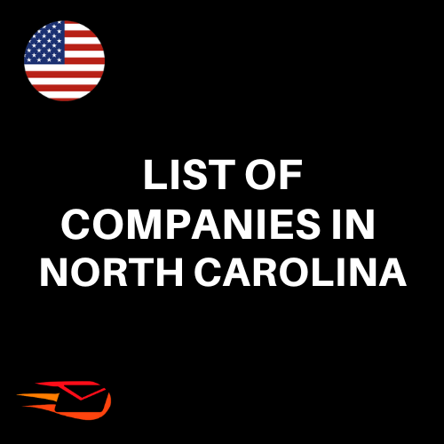 Lista de empresas em Carolina do Norte EUA | 134.000 contatos