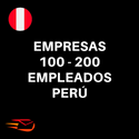 Base de datos Empresas con 100 a 200 empleados Perú (1.480 contactos)