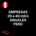 List of Peruvian Companies, Annual sales from 20,001 to 40,000 (THOUSANDS OF S/.) (1,700 contacts)