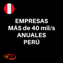 List of Companies of Peru, Annual sales of more than 40,000 (THOUSANDS OF S/.) (4,000 contacts)