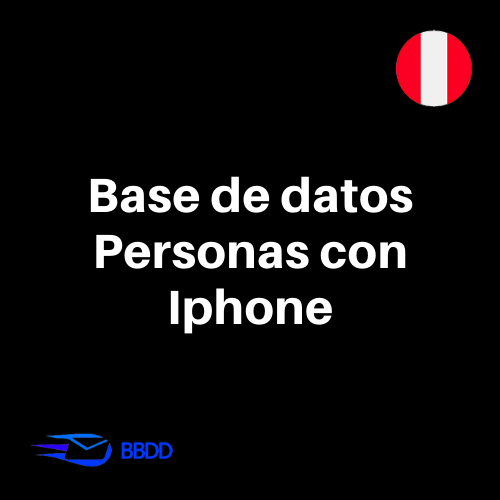 Base de datos Personas de Perú con IPHONE 2023 (24.000 contactos)