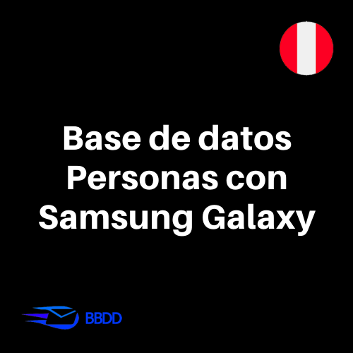 Database People from Peru with Samsung Galaxy 2023 (127,000 contacts)